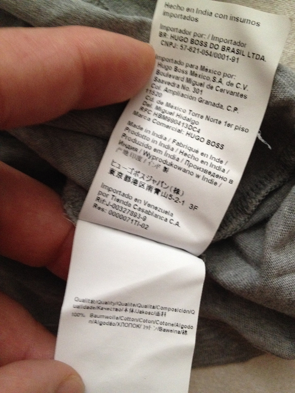 Hugo Boss Gray Vintage Classic T-shirt XLarge XL  EU - Crew Neck Short Sleeve