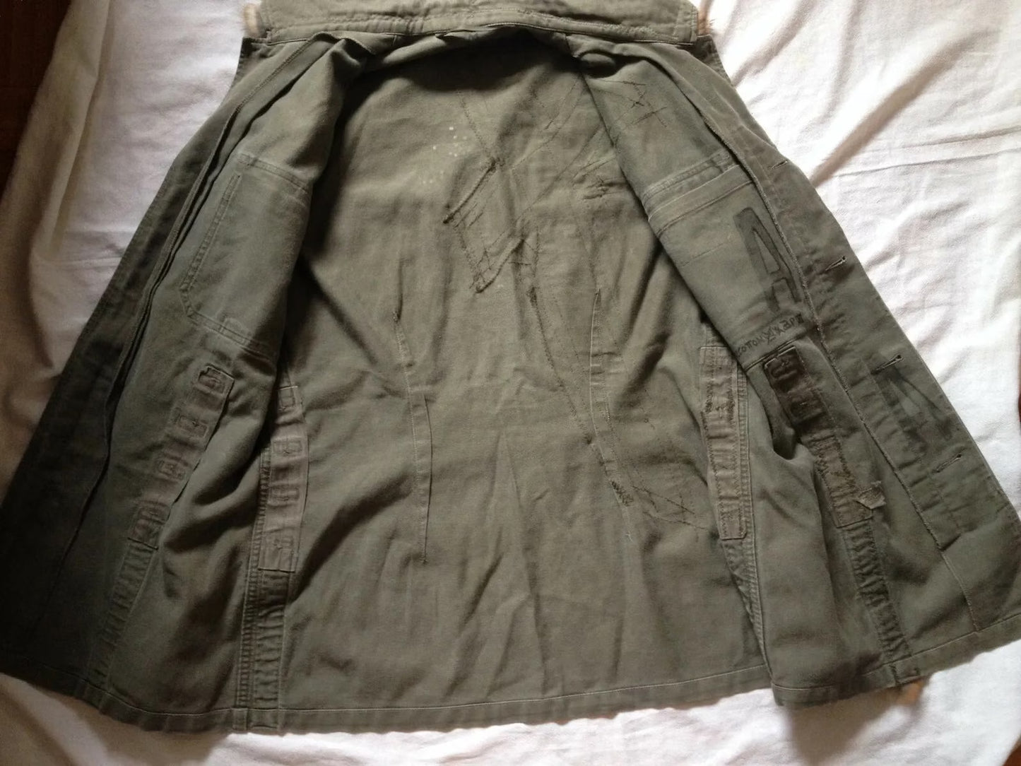 Markus Hürner Natural Fur Designers Vintage West German Bundeswehr Military Field Shirt Jacket Medium