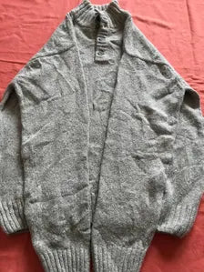 Marlboro Classics Men's Pullover Sweater Jumper High Henley Neck Wool Cotton Combo Beige XL XLarge