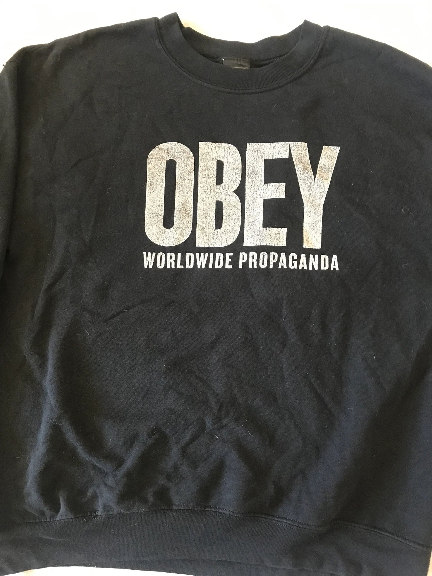 OBEY CLOTHING WORLDWIDE PROPAGANDA MEN'S PULLOVER SWEATSHIRT MEDIUM SIZE