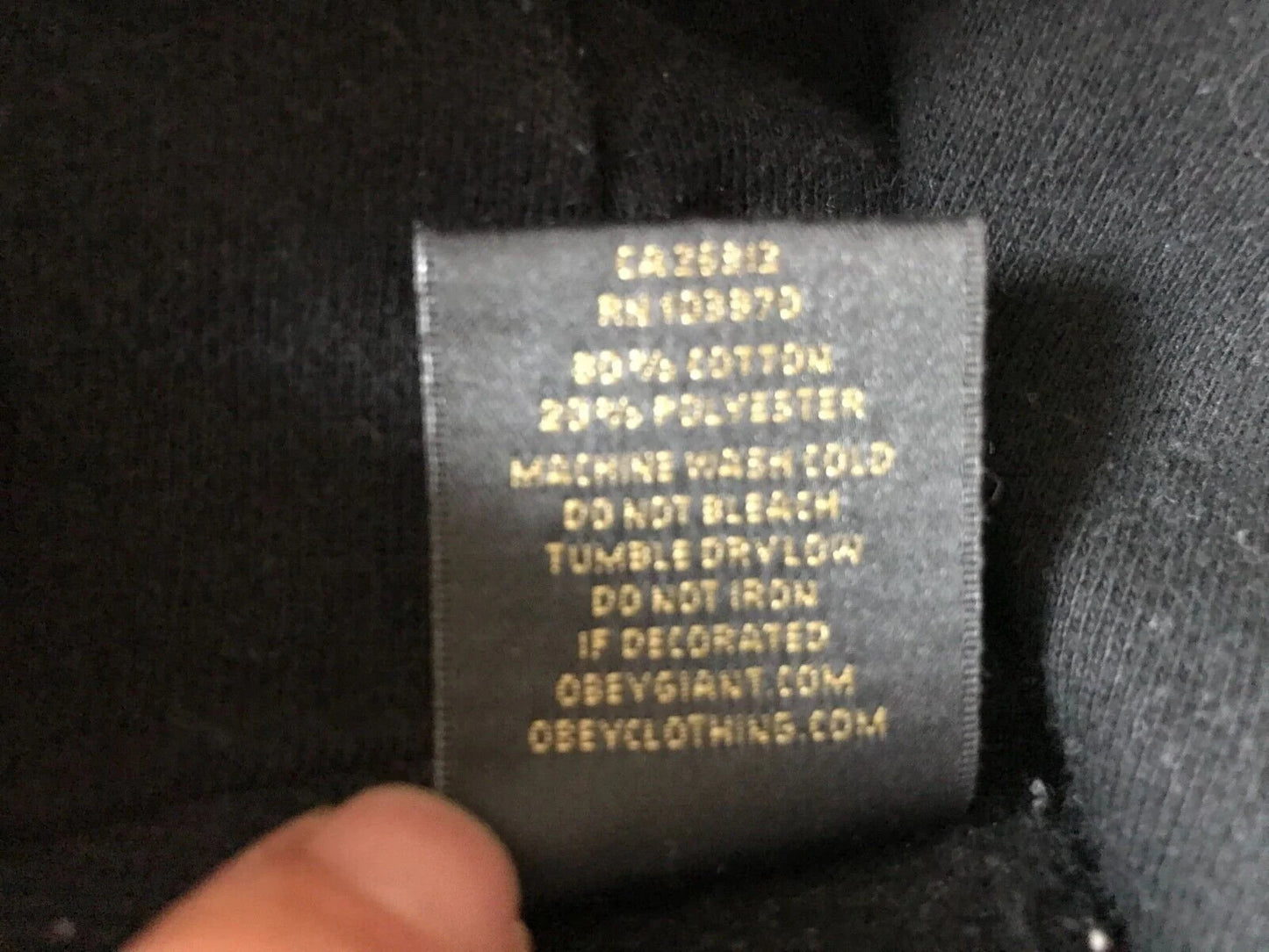 OBEY CLOTHING Co. MEN'S UNISEX PULLOVER HOODIE SWEATSHIRT SMALL SIZE