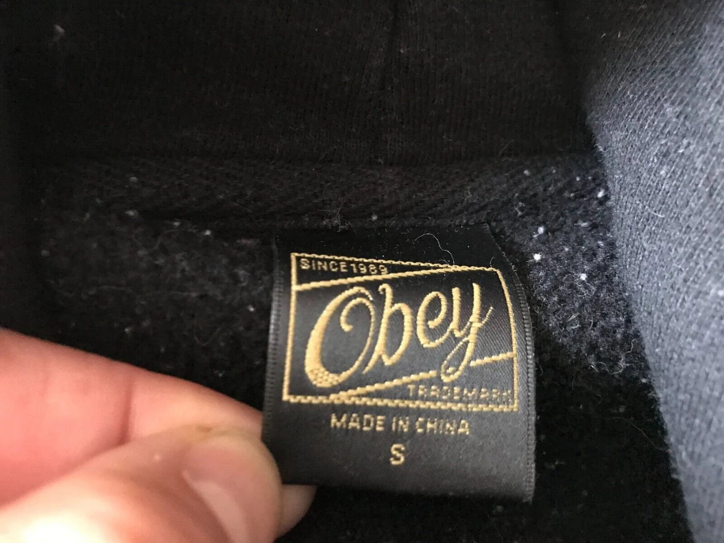 OBEY CLOTHING Co. MEN'S UNISEX PULLOVER HOODIE SWEATSHIRT SMALL SIZE