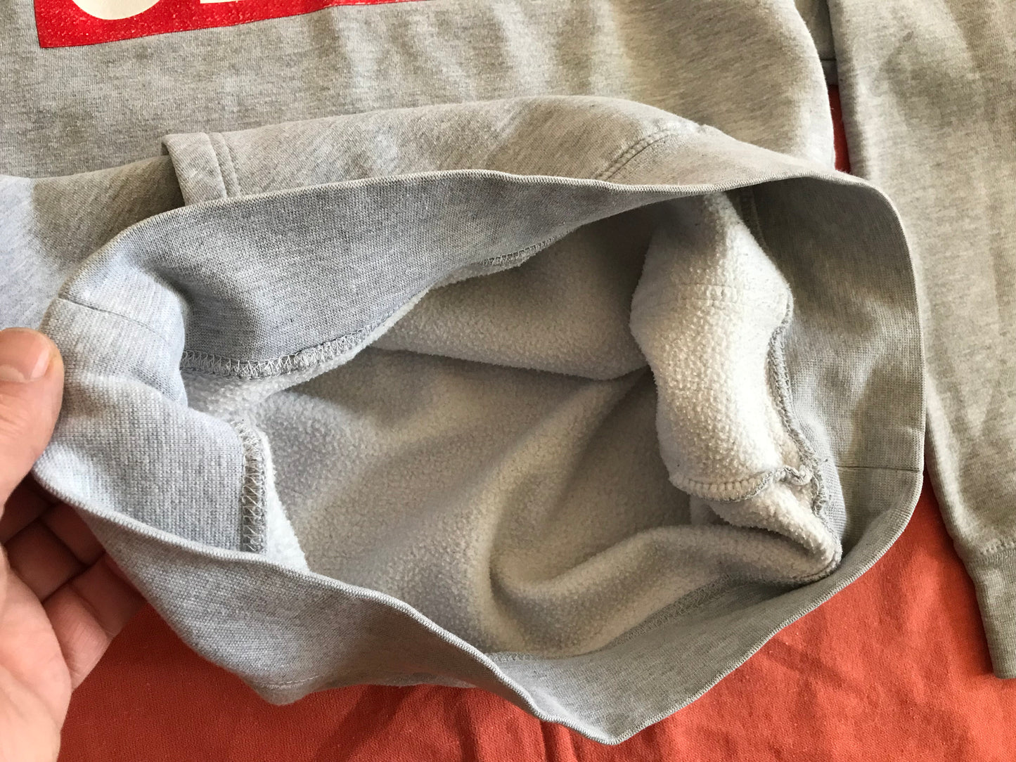 OBEY CLOTHING MEN'S UNISEX HOODIE PULLOVER SWEATER LIGHT GRAY SMALL