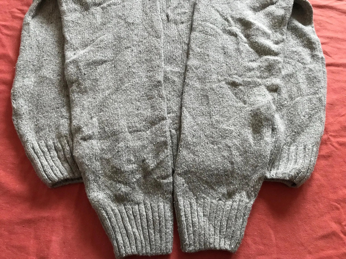 Marlboro Classics Men's Pullover Sweater Jumper High Henley Neck Wool Cotton Combo Beige XL XLarge