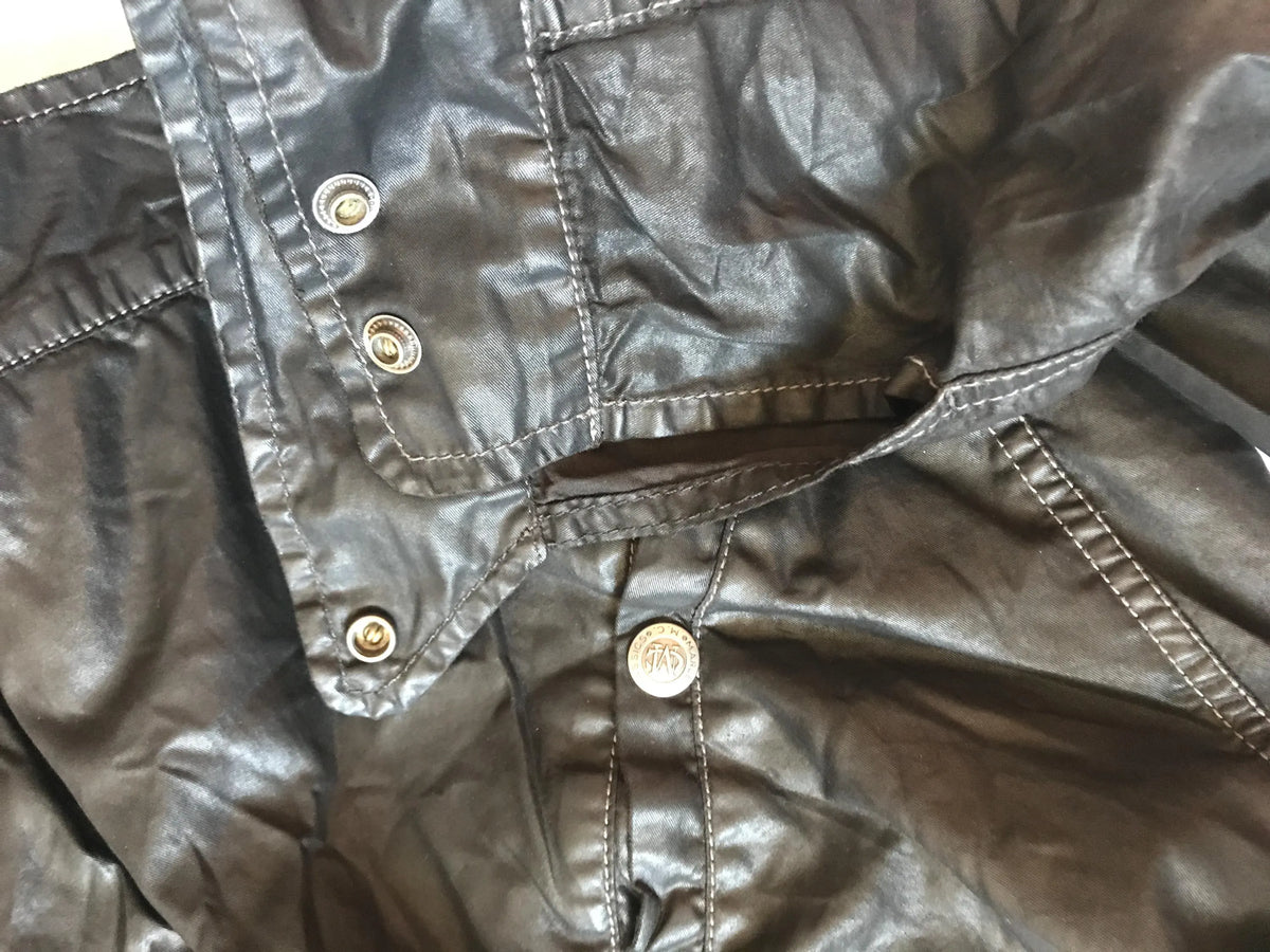 Marlboro Classics Italian Men's Light Made Racer Biker Motorcycle Designed Jacket Size XL Black EU Slim Fitted