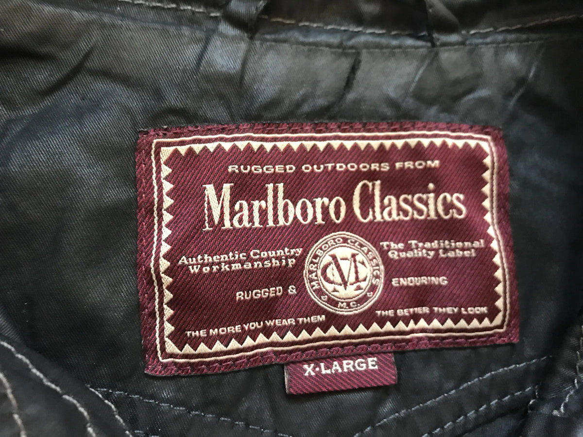 Marlboro Classics Italian Men's Light Made Racer Biker Motorcycle Designed Jacket Size XL Black EU Slim Fitted