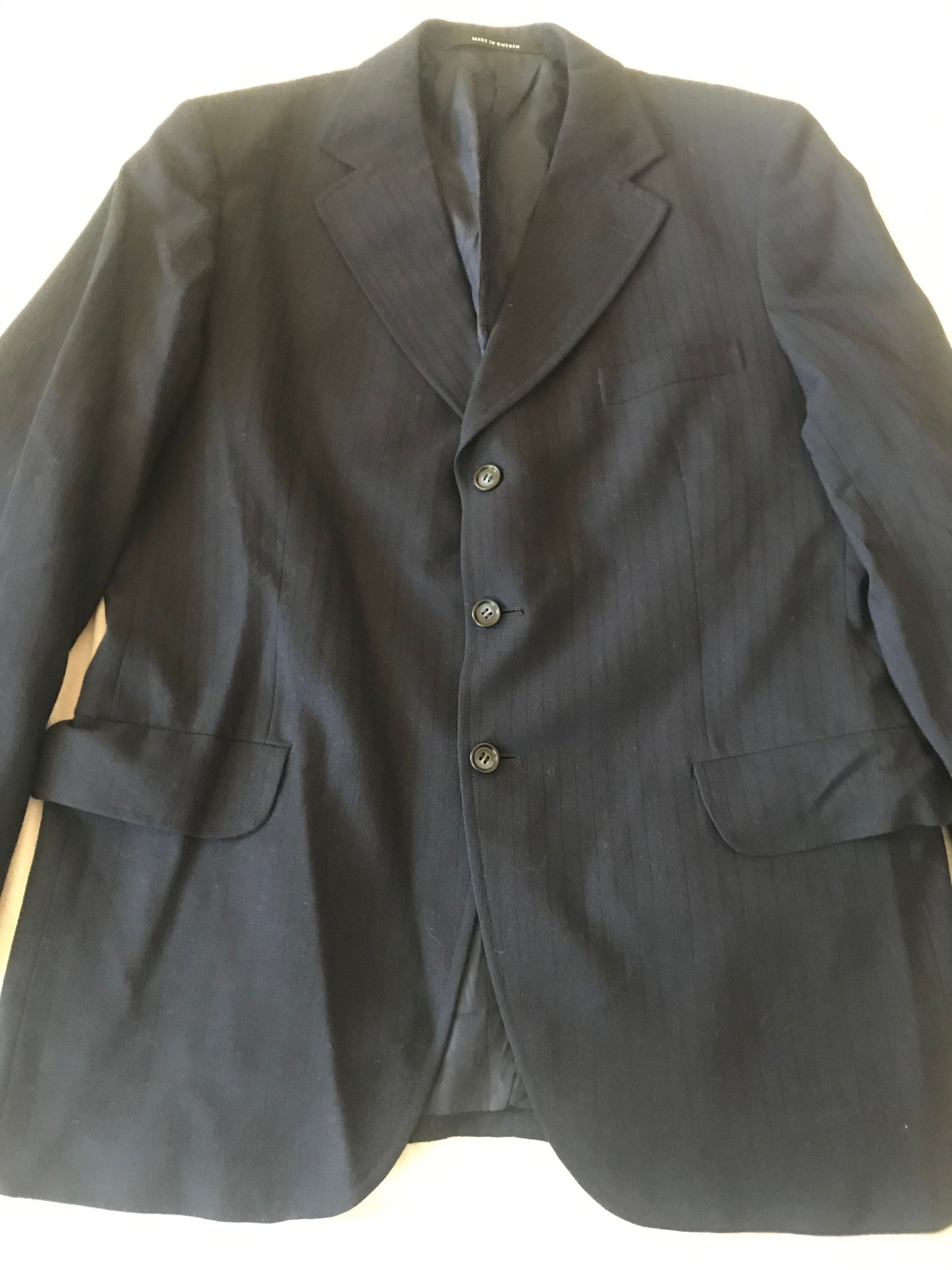 TIGER OF SWEDEN MEN'S BLAZER JACKET SIZE 40 US - 50 EU - NAVY BLUE - MADE IN SWEDEN